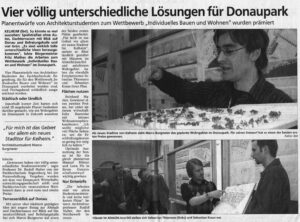 Mittelbayerische  Zeitung, den 2. Oktober 2006, Studentenwettbewerb 1.Preis